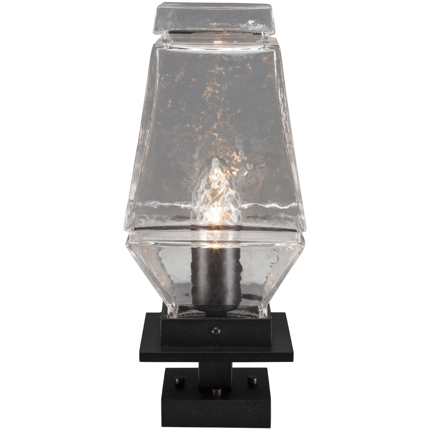Landmark 1 Light Textured Black Outdoor Sconce in E26 Incandescent, Arm